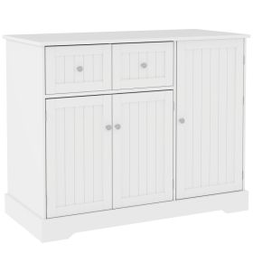 Cat Litter Box Enclosure with Drawers, Storage, Anti-tip Kit, 39" x 18" x 31.5", White (Option: White-1125x530x190 mm)